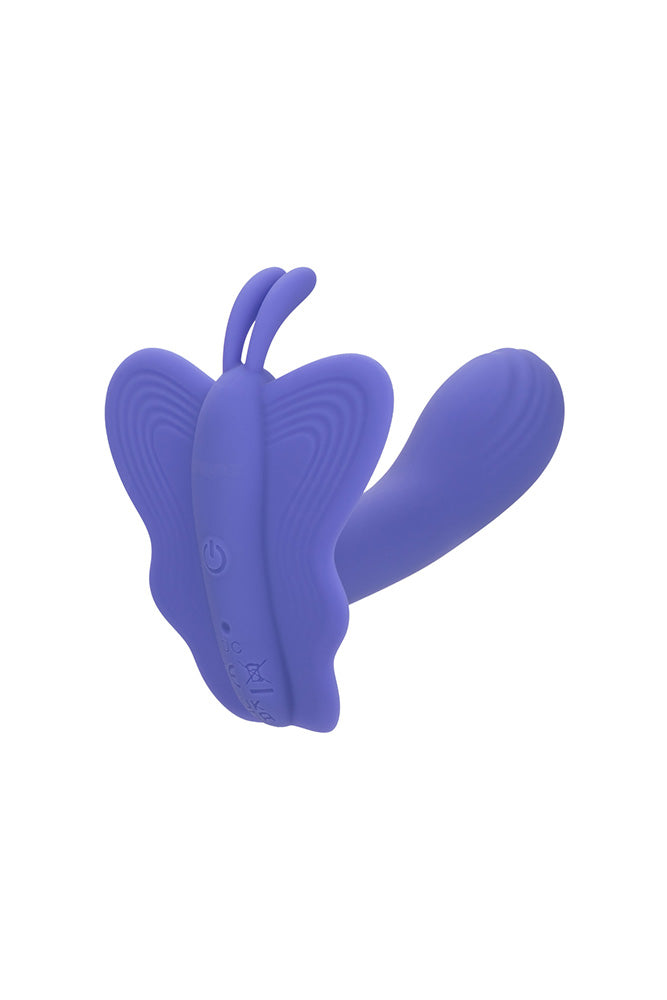 Cal Exotics - Connect - Venus Butterfly Wearable Vibrator With App Control - Blue - Stag Shop