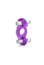 Cal Exotics - Couples Enhancers - Wireless Rockin' Rabbit Dual Cock Ring - Purple - Stag Shop