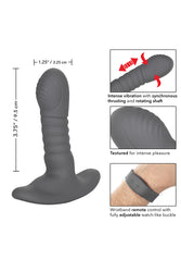 Cal Exotics - Eclipse - Wristband Remote Thrusting Rotator Probe - Grey - Stag Shop