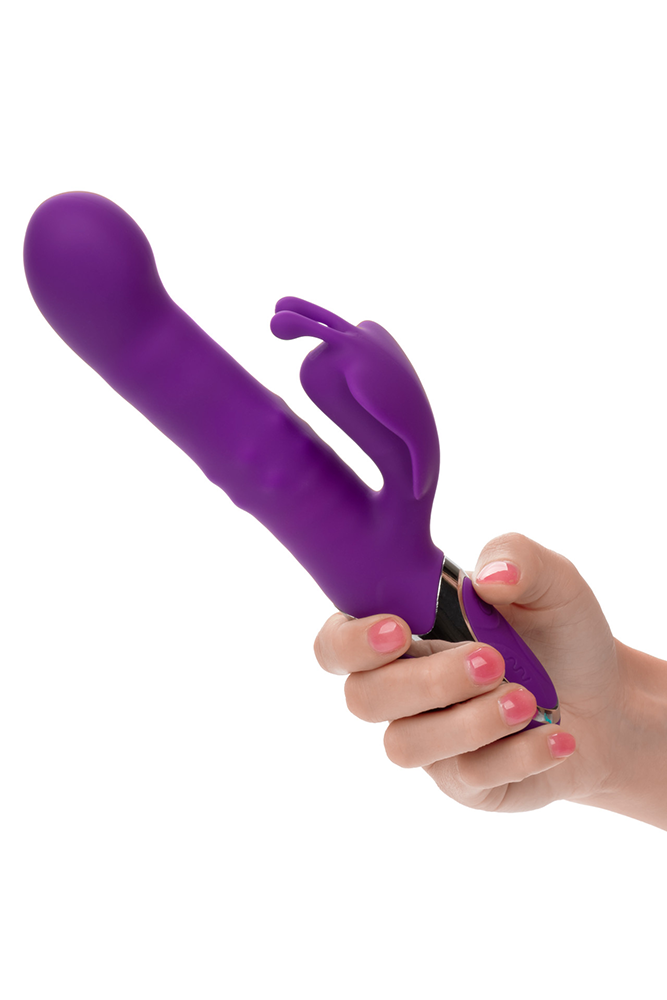 Cal Exotics - Enchanted Flutter Thrusting Dual Vibrator With Rotating Beads - Stag Shop