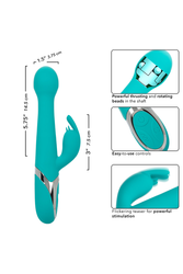 Cal Exotics - Enchanted - Oscillate Trusting Rabbit Vibrator With Rotating Beads - Stag Shop
