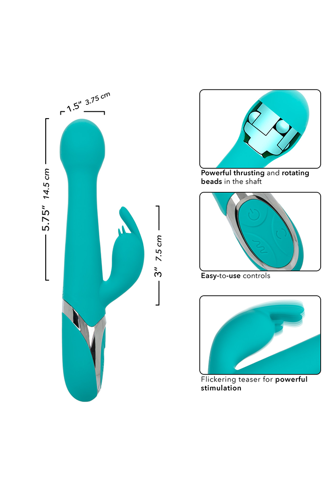 Cal Exotics - Enchanted - Oscillate Trusting Rabbit Vibrator With Rotating Beads - Stag Shop