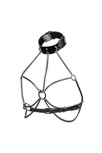 Cal Exotics - Euphoria Collection - Multi Chain Collar Harness - Black - Stag Shop