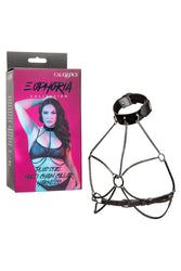 Cal Exotics - Euphoria Collection - Multi Chain Collar Harness - Plus Size - Black - Stag Shop