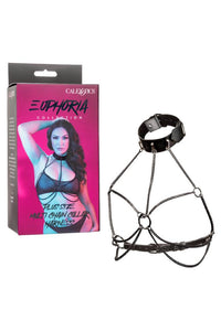 Thumbnail for Cal Exotics - Euphoria Collection - Multi Chain Collar Harness - Plus Size - Black - Stag Shop