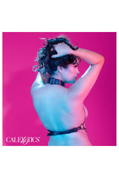 Cal Exotics - Euphoria Collection - Multi Chain Collar Harness - Plus Size - Black - Stag Shop
