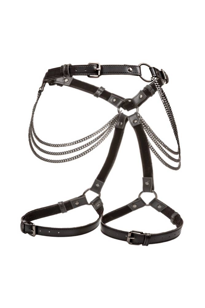Cal Exotics - Euphoria Collection - Multi Chain Thigh Harness - Plus Size - Black - Stag Shop