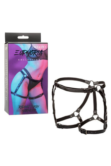 Cal Exotics - Euphoria Collection - Riding Thigh Harness - Black - Stag Shop