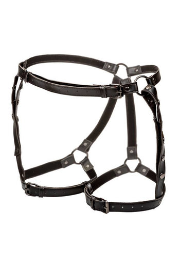 Cal Exotics - Euphoria Collection - Riding Thigh Harness - Plus Size - Black - Stag Shop