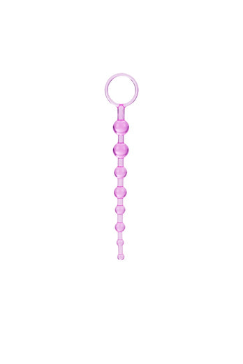 Cal Exotics - First Time - Love Anal Beads - Purple - Stag Shop