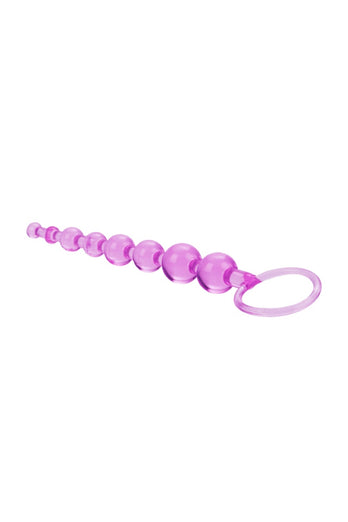 Cal Exotics - First Time - Love Anal Beads - Purple - Stag Shop