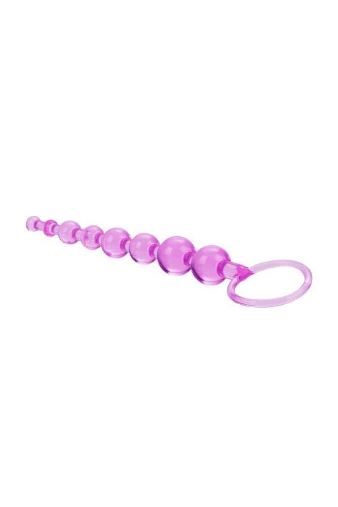 Cal Exotics - First Time - Love Anal Beads - Purple - Stag Shop