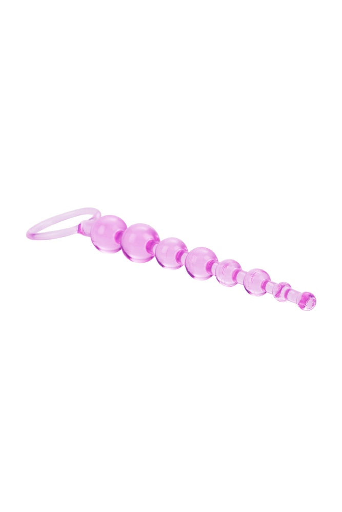 Cal Exotics - First Time - Love Anal Beads - Purple - Stag Shop