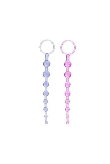 Cal Exotics - First Time - Love Anal Beads - Purple - Stag Shop