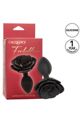 Cal Exotics - Forbidden - Large Rose Silicone Anal Plug - Black - Stag Shop