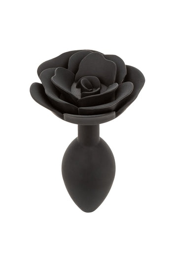 Cal Exotics - Forbidden - Large Rose Silicone Anal Plug - Black - Stag Shop