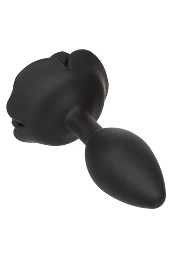 Cal Exotics - Forbidden - Large Rose Silicone Anal Plug - Black - Stag Shop