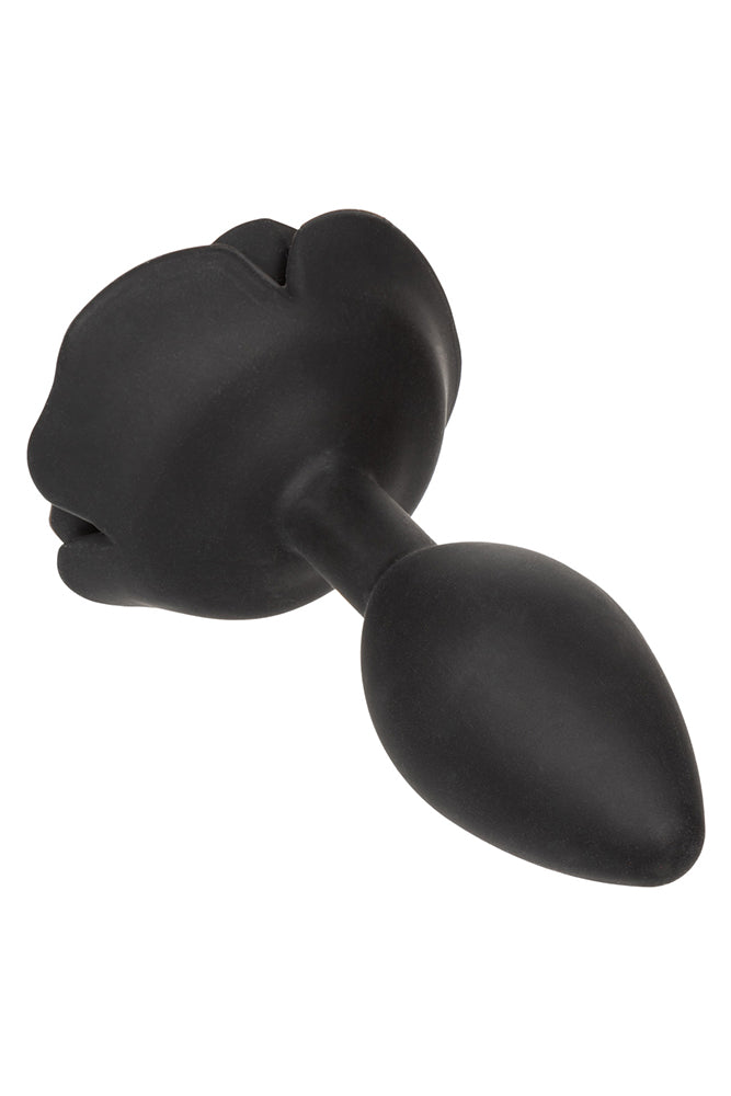 Cal Exotics - Forbidden - Large Rose Silicone Anal Plug - Black - Stag Shop