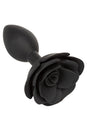 Cal Exotics - Forbidden - Large Rose Silicone Anal Plug - Black - Stag Shop
