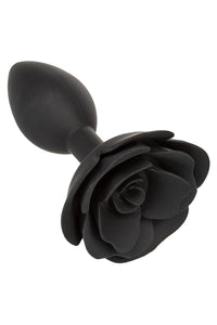 Thumbnail for Cal Exotics - Forbidden - Large Rose Silicone Anal Plug - Black - Stag Shop