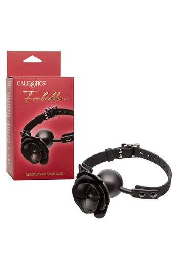 Cal Exotics - Forbidden - Removable Rose Gag - Black - Stag Shop