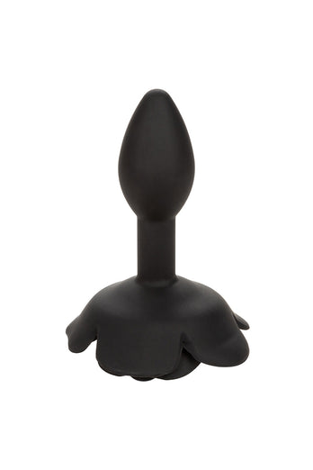 Cal Exotics - Forbidden - Small Rose Silicone Anal Plug - Black - Stag Shop