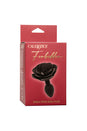 Cal Exotics - Forbidden - Small Rose Silicone Anal Plug - Black - Stag Shop
