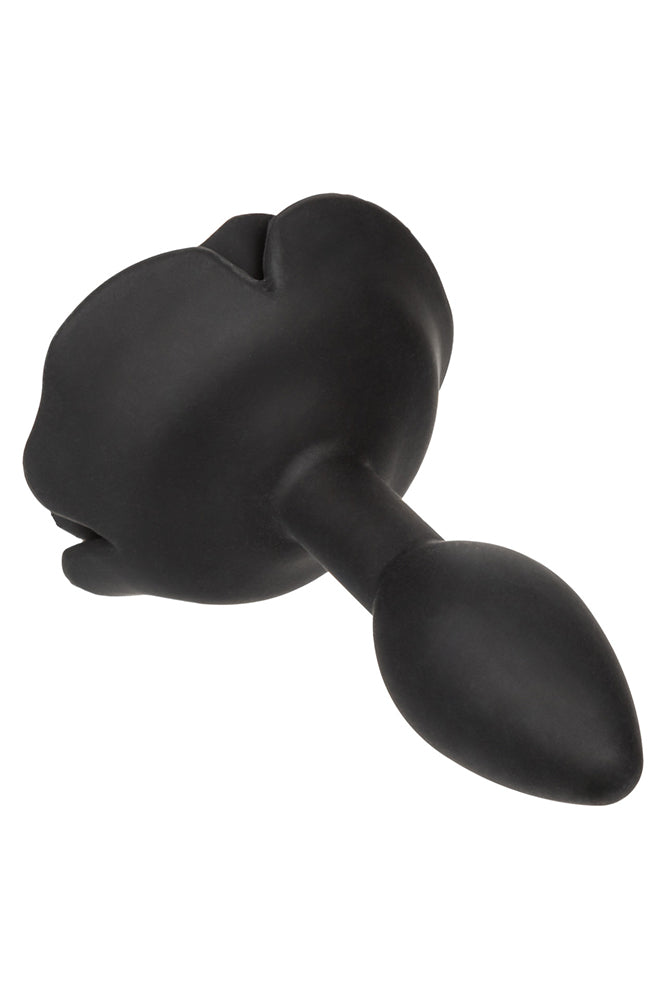 Cal Exotics - Forbidden - Small Rose Silicone Anal Plug - Black - Stag Shop