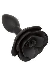 Cal Exotics - Forbidden - Small Rose Silicone Anal Plug - Black - Stag Shop