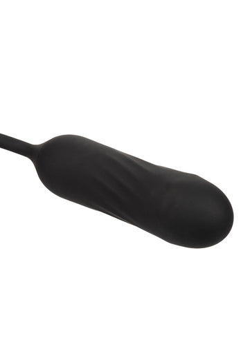 Cal Exotics - French Kiss - Elite Lover Flickering and Rotating Vibrator - Black - Stag Shop