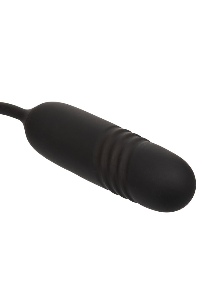 Cal Exotics - French Kiss - Romeo Lover Flickering and Thrusting Vibrator - Black - Stag Shop