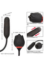 Cal Exotics - French Kiss - Romeo Lover Flickering and Thrusting Vibrator - Black - Stag Shop