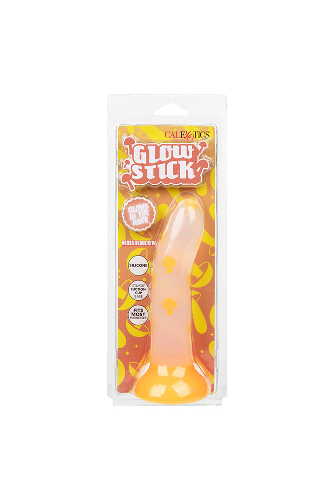 Cal Exotics - Glow Stick - 6" Mushroom Dildo - Orange/Clear - Stag Shop