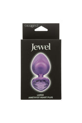 Cal Exotics - Jewel - Large Amethyst Heart Plug - Stag Shop