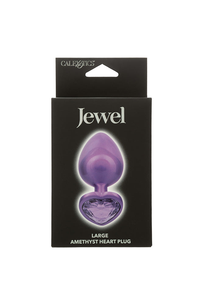Cal Exotics - Jewel - Large Amethyst Heart Plug - Stag Shop