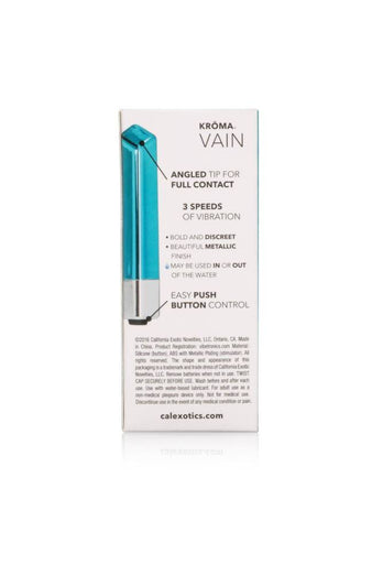Cal Exotics - Kroma - Vain Bullet Vibrator - Teal - Stag Shop