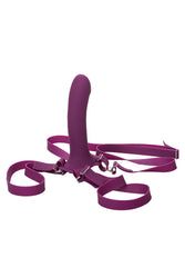 Cal Exotics - Me2 Rumbler Vibrating Strap-On - Purple - Stag Shop