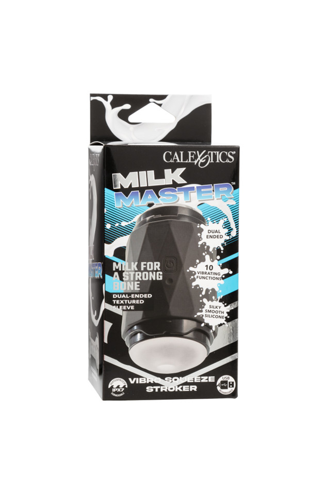 Cal Exotics - Milk Master - Vibro Squeeze Vibrating Dual Ended Masturbator - Stag Shop