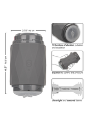 Cal Exotics - Milk Master - Vibro Squeeze Pussy Vibrating Dual Ended Masturbator - Stag Shop