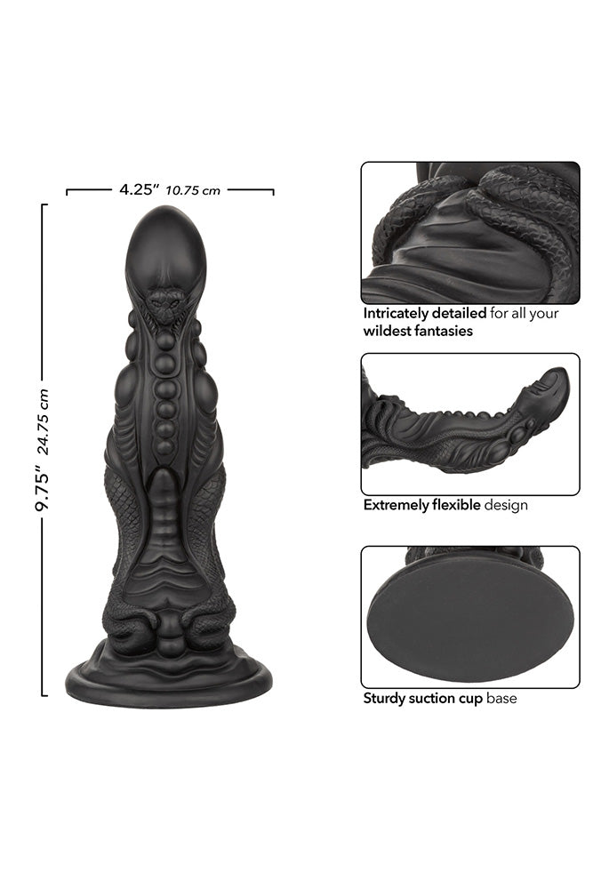 Cal Exotics - Monster Dong - The Colossus Silicone Dildo - Black - Stag Shop