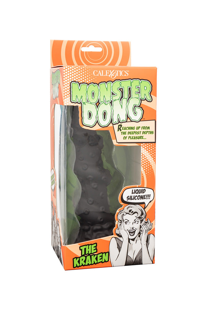 Cal Exotics - Monster Dong - The Kraken Silicone Dildo - Black - Stag Shop