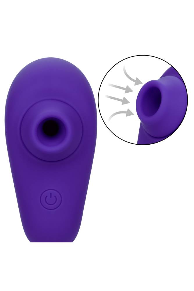 Cal Exotics - Neon Vibes - Kissing Clitoral Suction Vibrator - Purple - Stag Shop