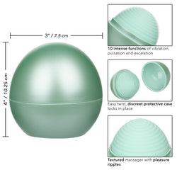 Cal Exotics - Opal Ripple Vibrating Massager - Mint Green - Stag Shop