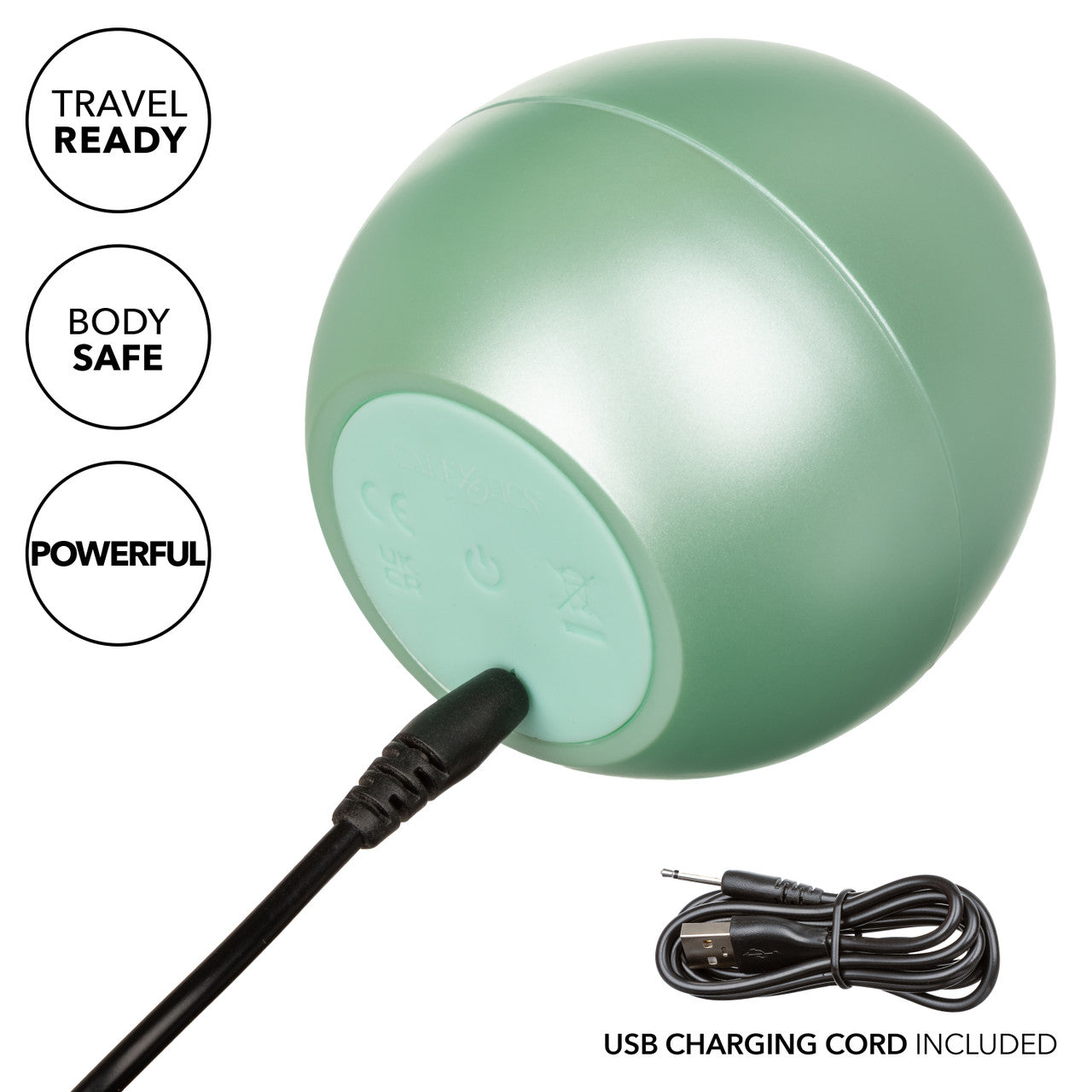 Cal Exotics - Opal Ripple Vibrating Massager - Mint Green - Stag Shop