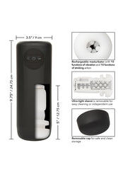 Cal Exotics - Optimum Power - Vibrating and Thrusting Stroker - Black - Stag Shop