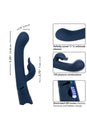 Cal Exotics - Orgasmatron - Digital G-Teaser Rabbit Vibrator - Blue - Stag Shop