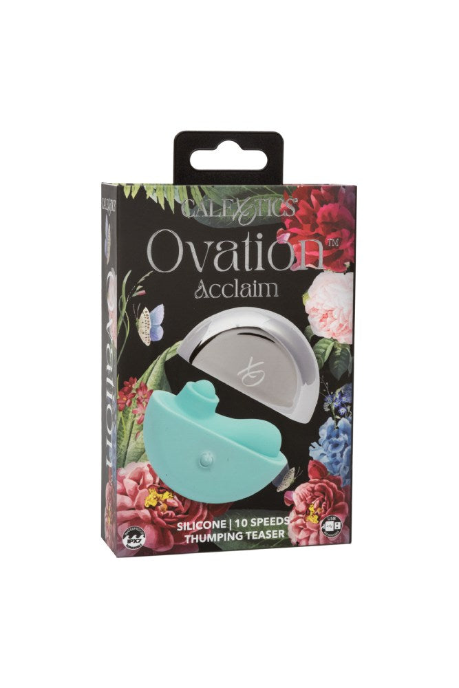 Cal Exotics - Ovation - Acclaim Thumping Vibrator - Blue - Stag Shop