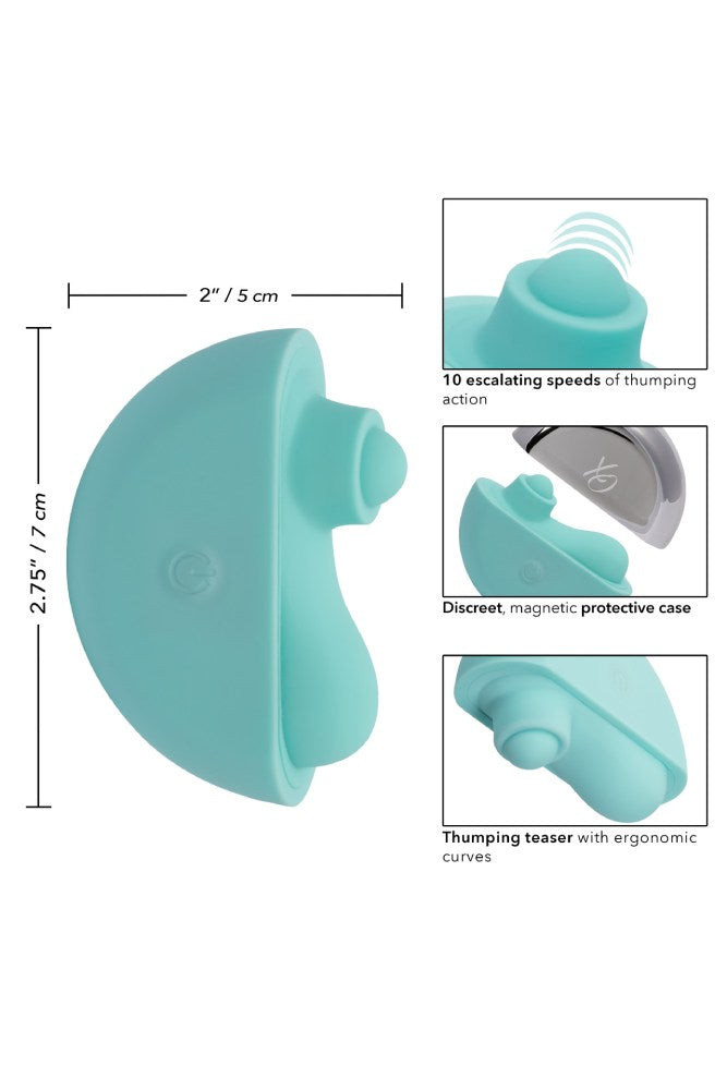 Cal Exotics - Ovation - Acclaim Thumping Vibrator - Blue - Stag Shop