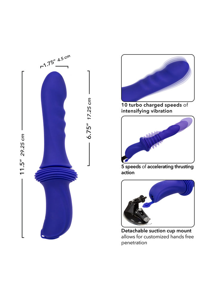 Cal Exotics - Overdrive - Remote Control Sex Machine Ridged Thruster - Stag Shop