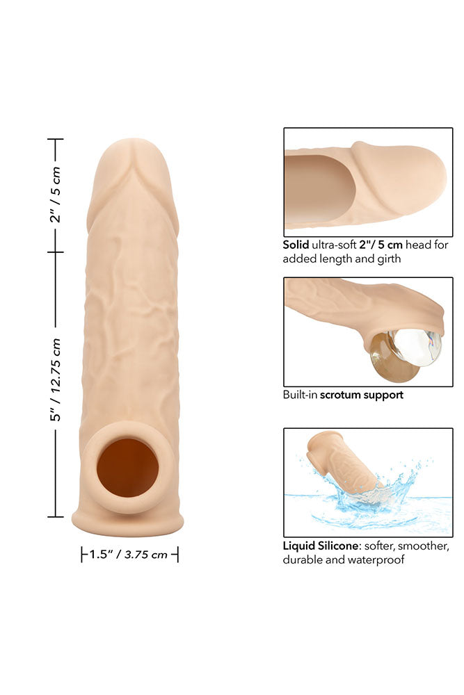 Cal Exotics -  Performance Maxx - Life-Like Penis Extension 7” - Beige - Stag Shop
